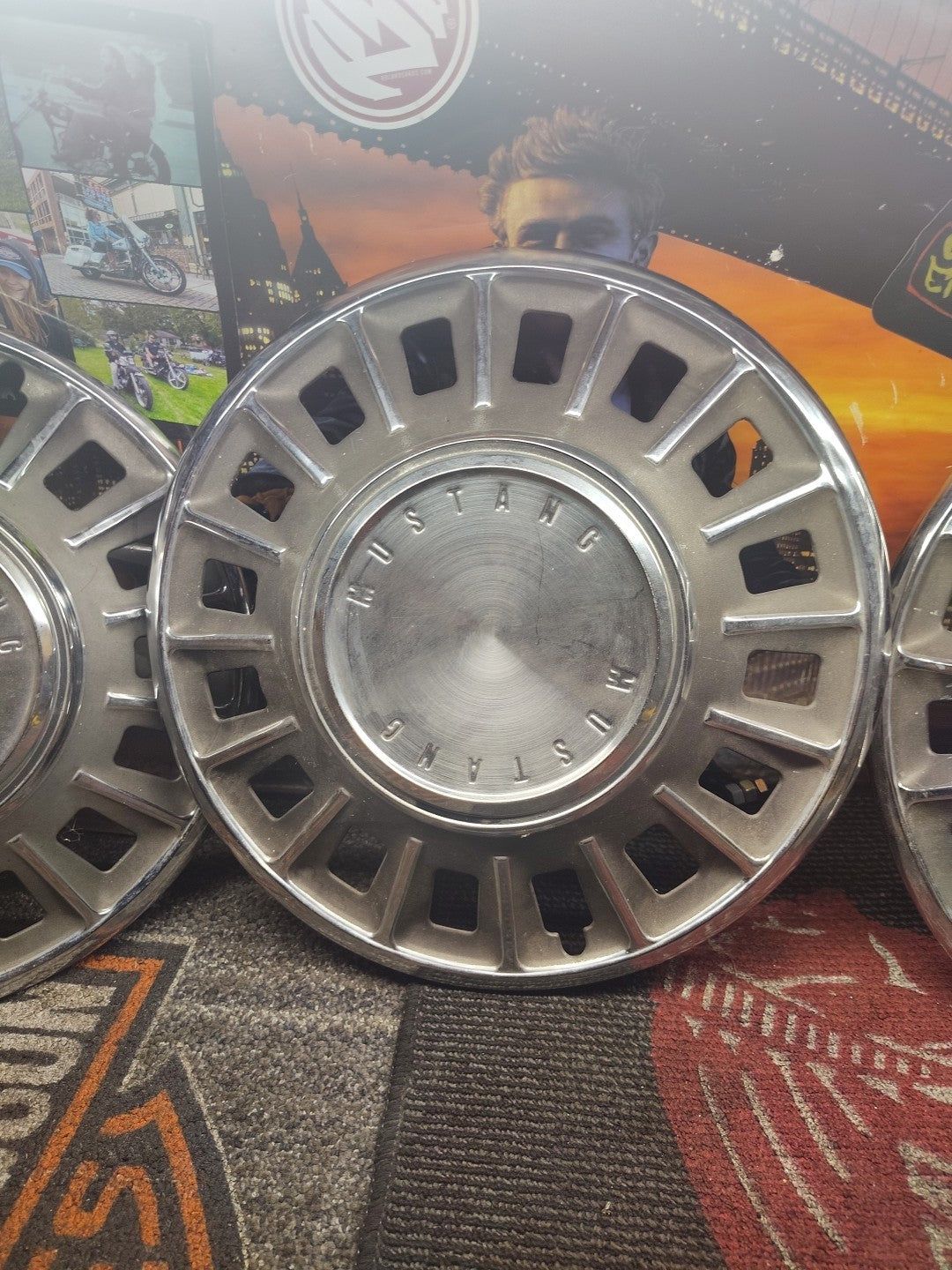1968 Ford Mustang Hubcaps Wheel Covers SET OF 3