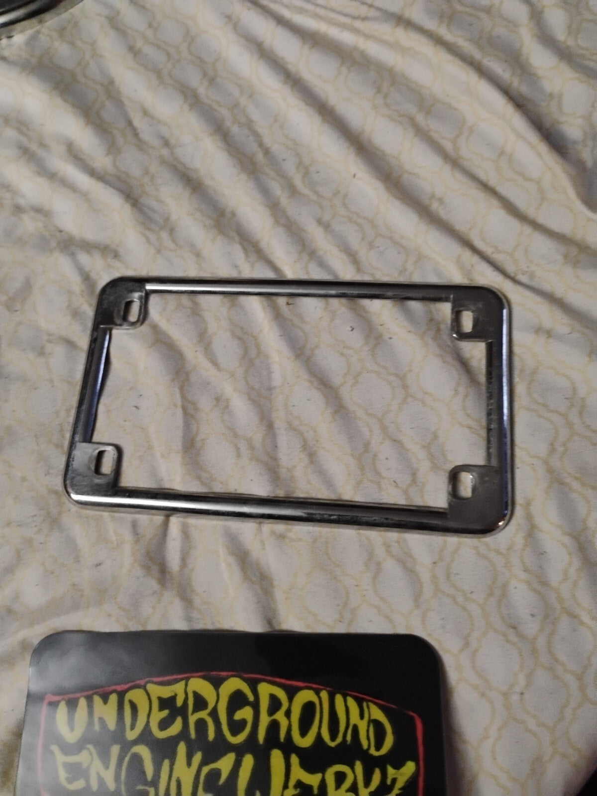License Plate Frame Chrome Harley Davidson By V-twin  Chrome Simple