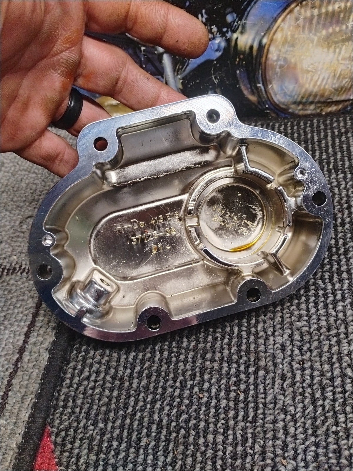 ✅06-17 Harley FXDL Dyna Low Rider Clutch Side Chrome Transmission Cover 37126-06