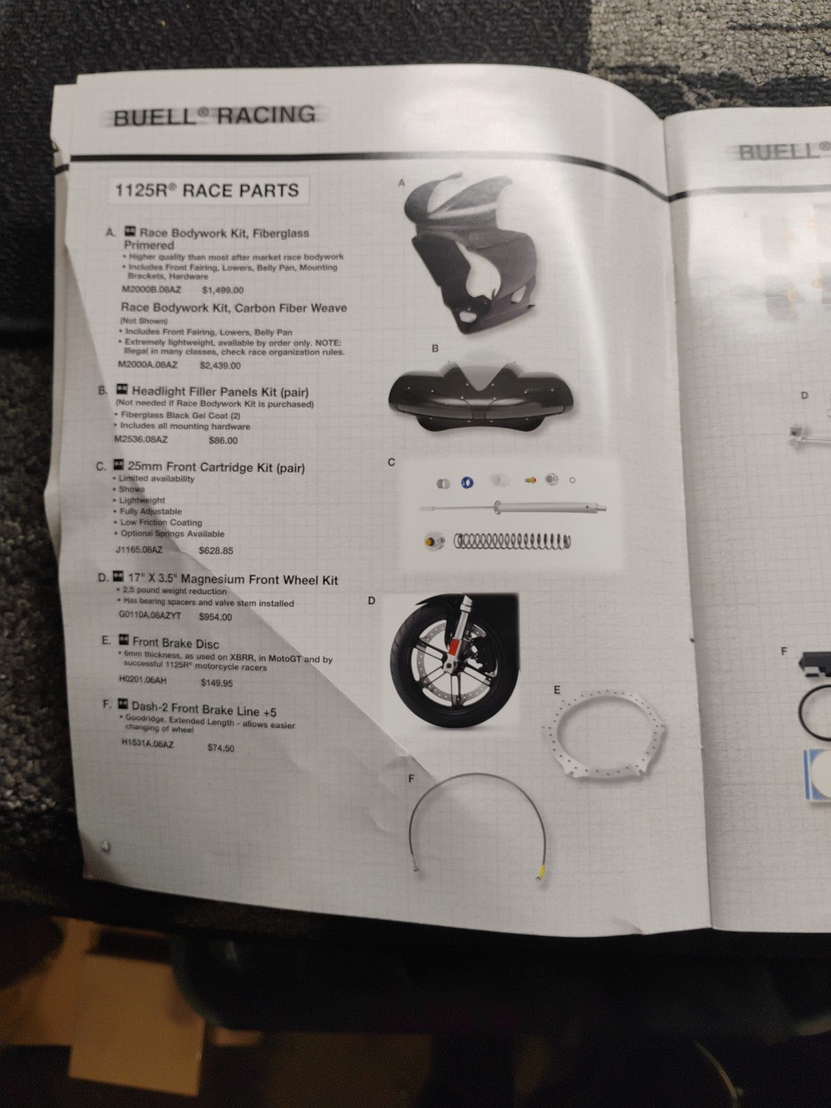 Genuine Buell Parts & Accessories Manual July 2009 P/N 99570-10BUZ