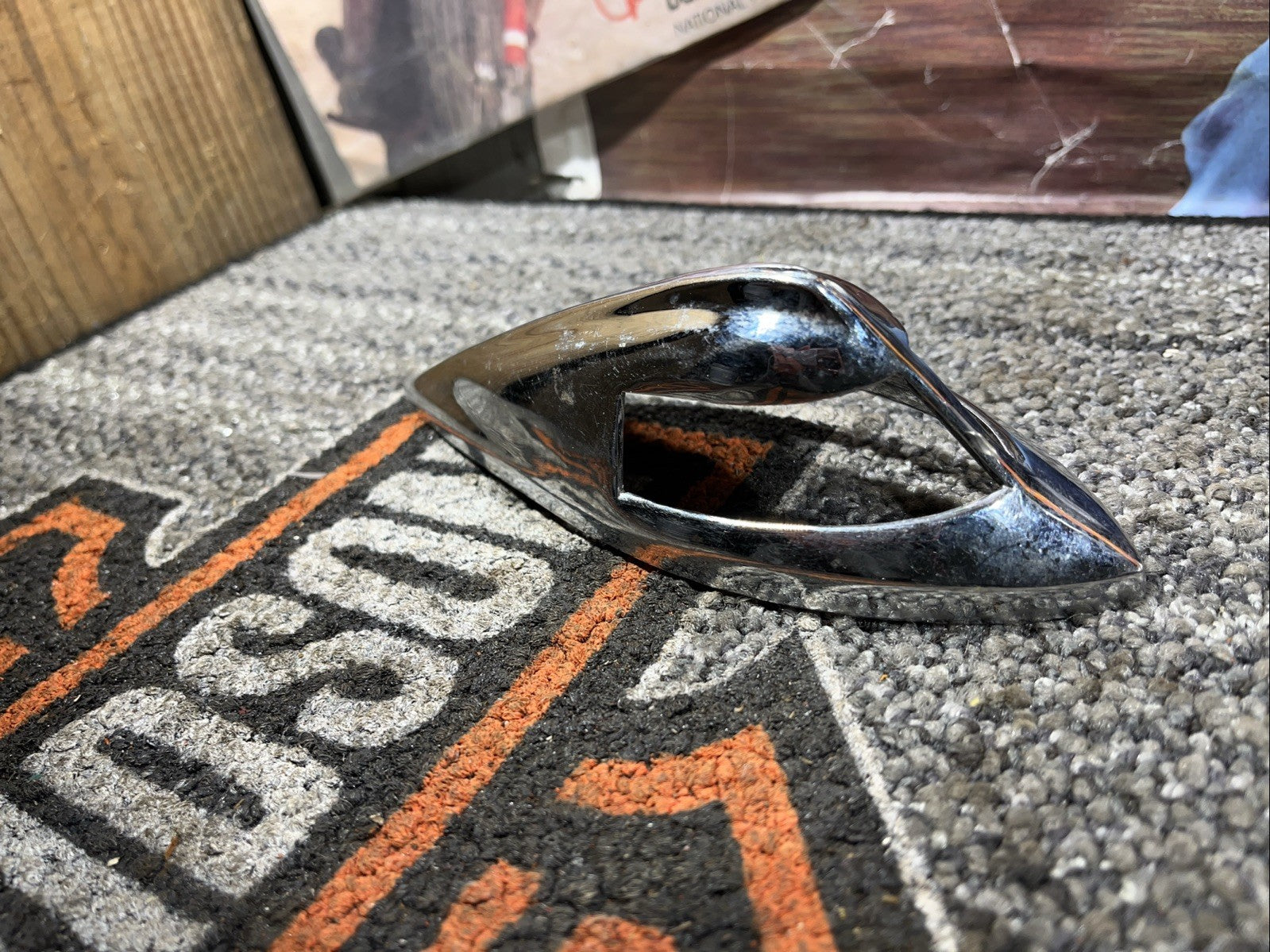 Chrome Nostalgic Fender Ornament for Harley Softail Touring Heritage