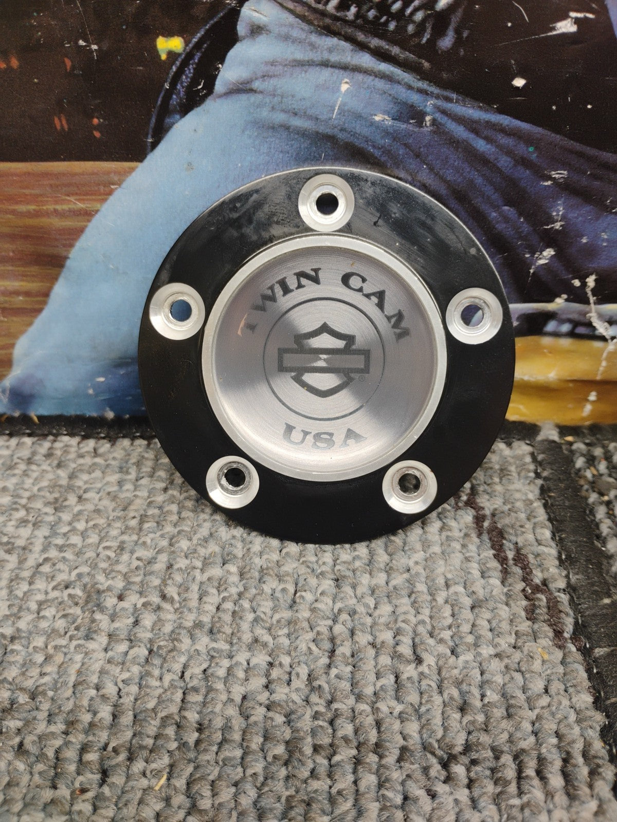 OEM Harley Original Black/Aluminum 5hole Timer Cover 1999 ^ Twin Cam 32698-02A??