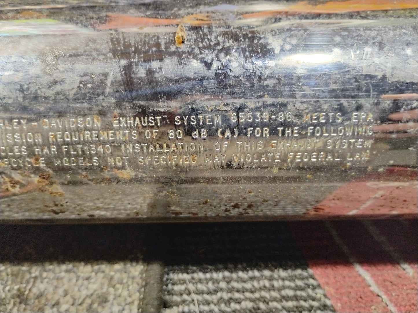 HARLEY DAVIDSON Touring Exhaust Muffler #65539-95A used