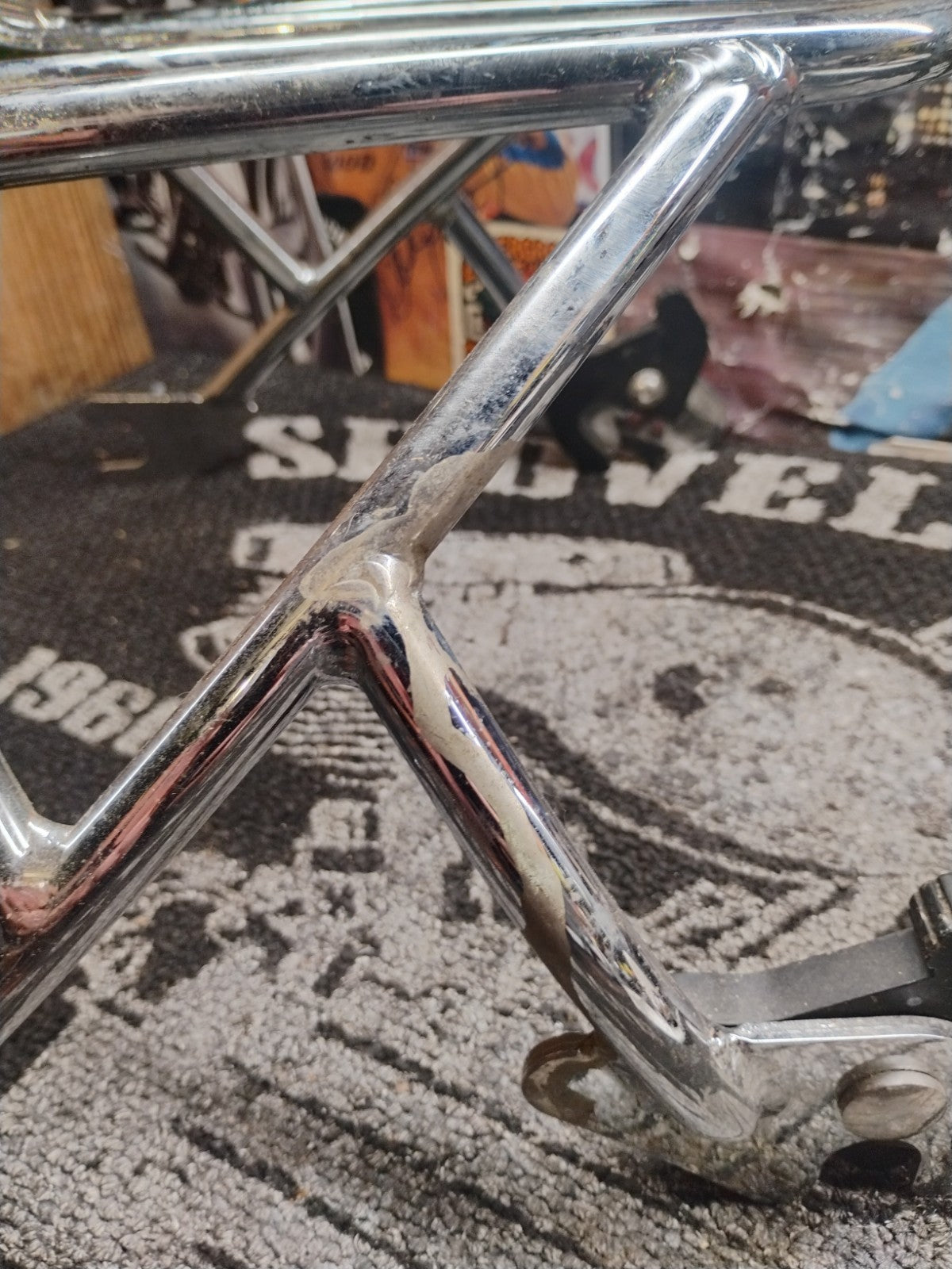 Chrom HARLEY Sportster XL 2004^ Solo Detachable OEM Motorcycle Luggage Rack