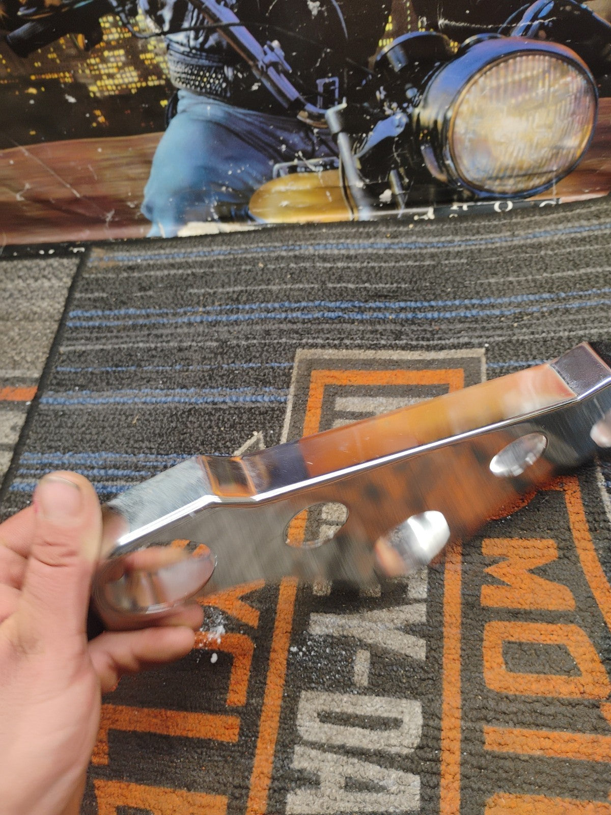 Harley Davidson Dyna Chrome Top Triple Tree Cover  fits Harley Davidson Dyna