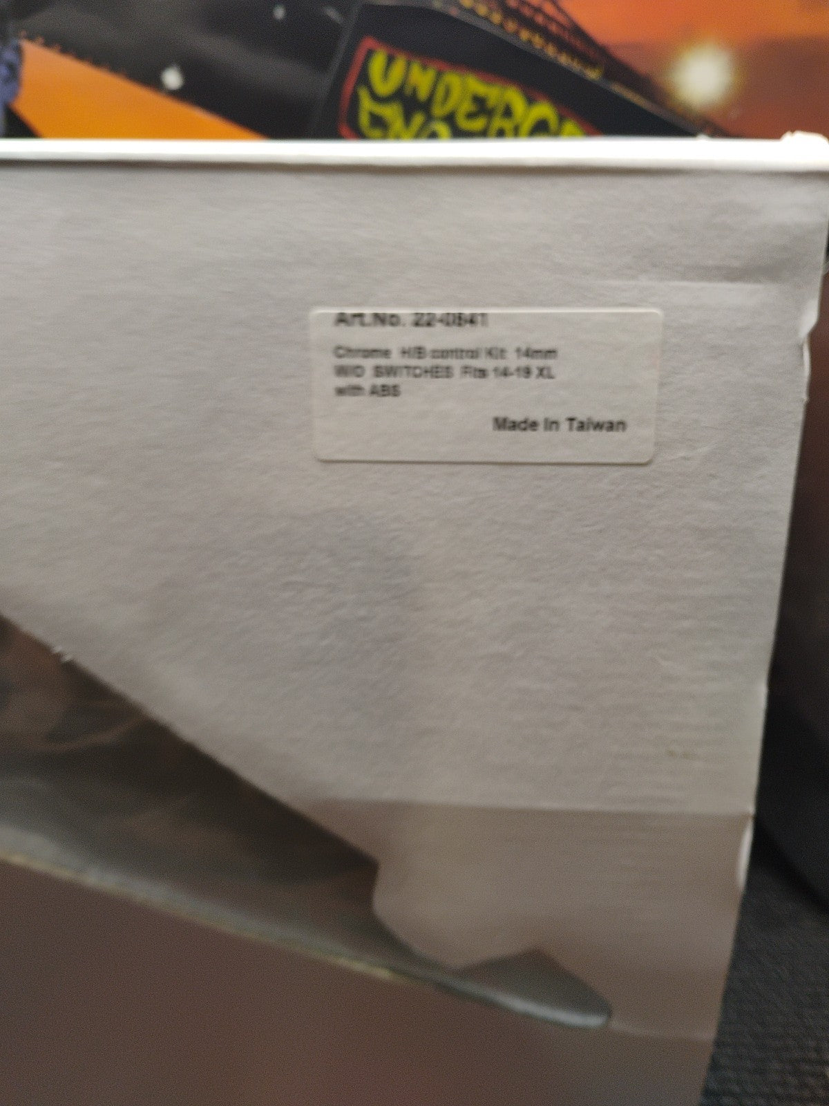 Chrome H/B Control Kit 14mm W/O Switches Fits 14-19XL Art No 22-0841