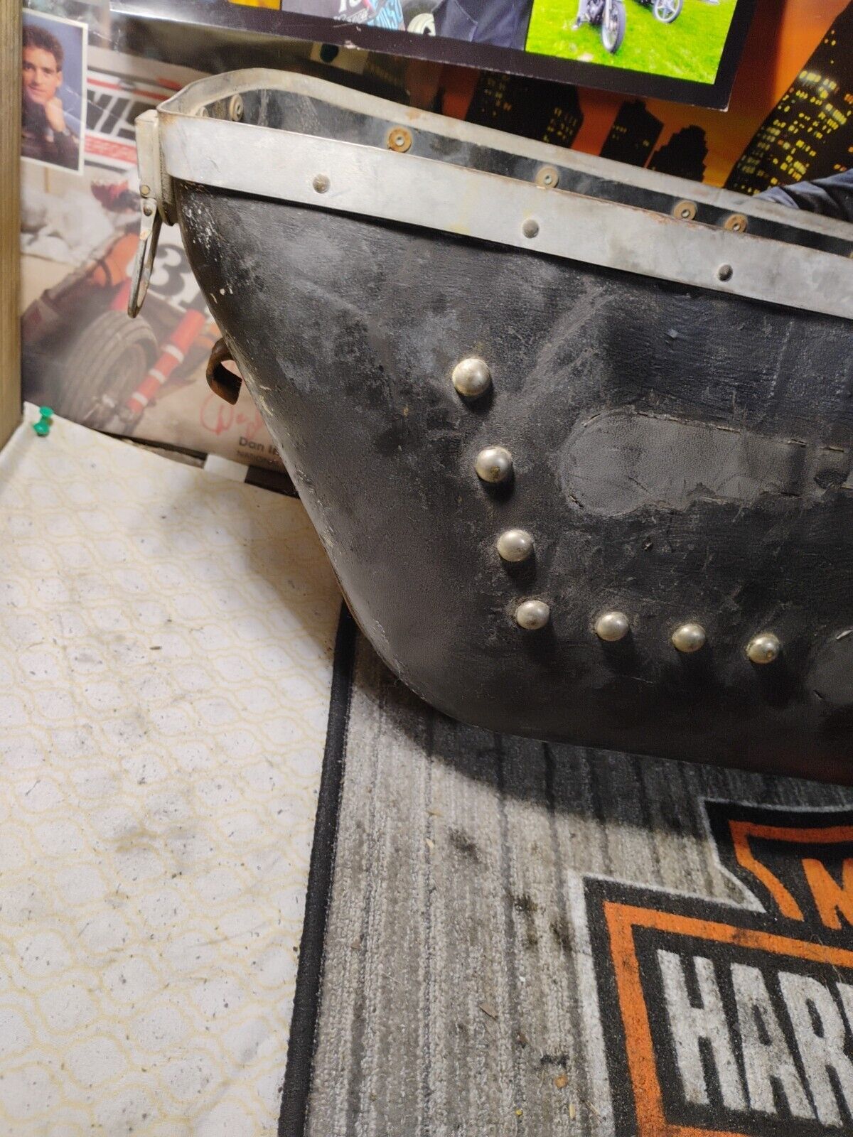 Genuine Harley 1957-1962 Big Twin Duo-Glide OEM  Left Bubble Bag 90851-54Type1 