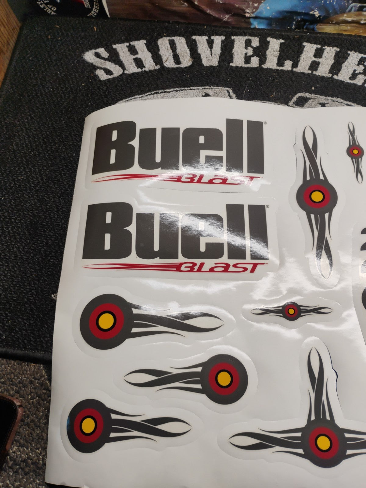 NOS Buell Blast Mesa Personal FX Art Decal Set 2 H-D 13622-00Y