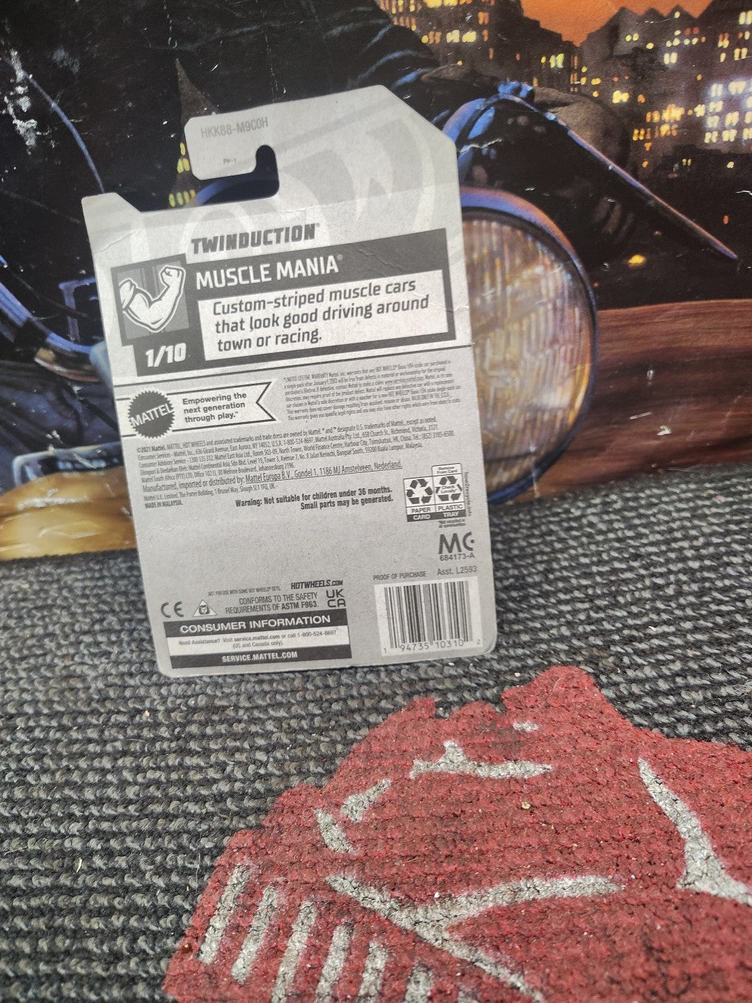 HOT WHEELS 2023 MUSCLE MANIA 1/10 - TWINDUCTION GRAY