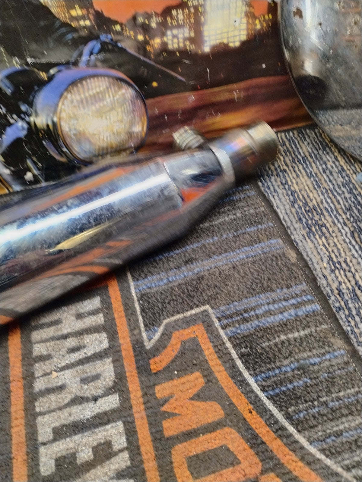 Harley-Davidson 65413-00 Exhaust System Muffler Chrome 2000+ Softail Dyna