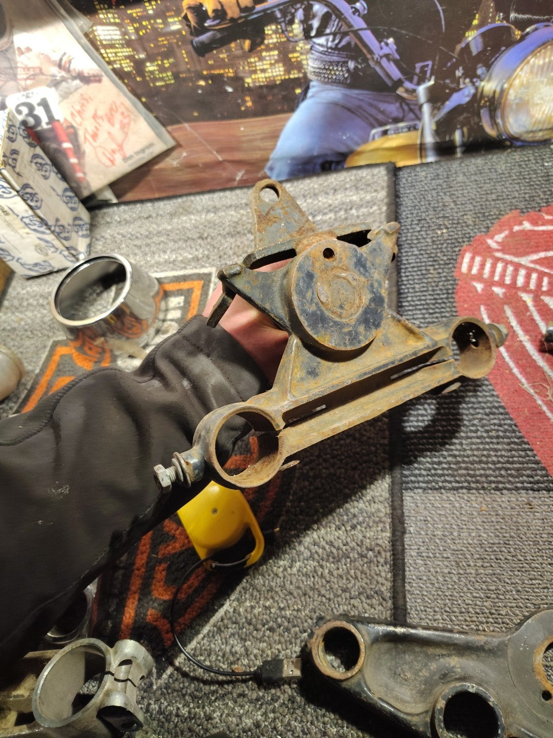 Harley-Davidson 35mm Lower Triple Tree 45707-72 IRONHEAD Sportster 15/16" Stem 