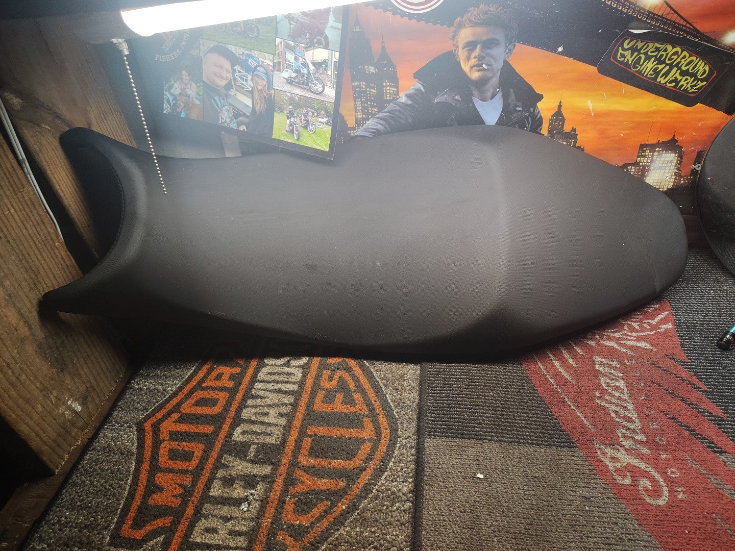 Lowered two-seater saddle, black, original a9700886, Triumph Tiger 660 Sport