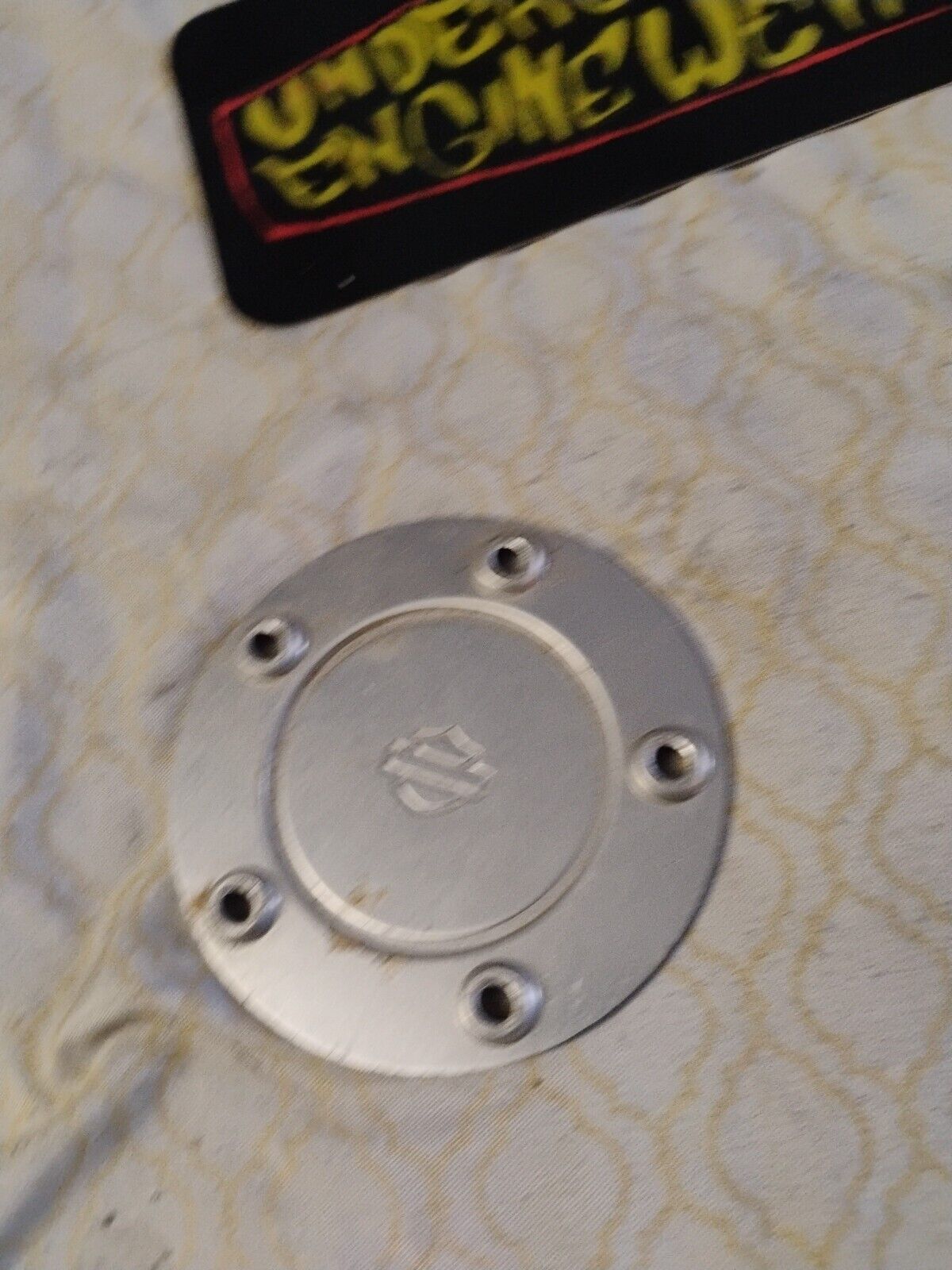 HARLEY DAVIDSON MULTI-FIT 1999-UP TWIN CAM COVER NOS OEM 32519-10 BLK/CHROME