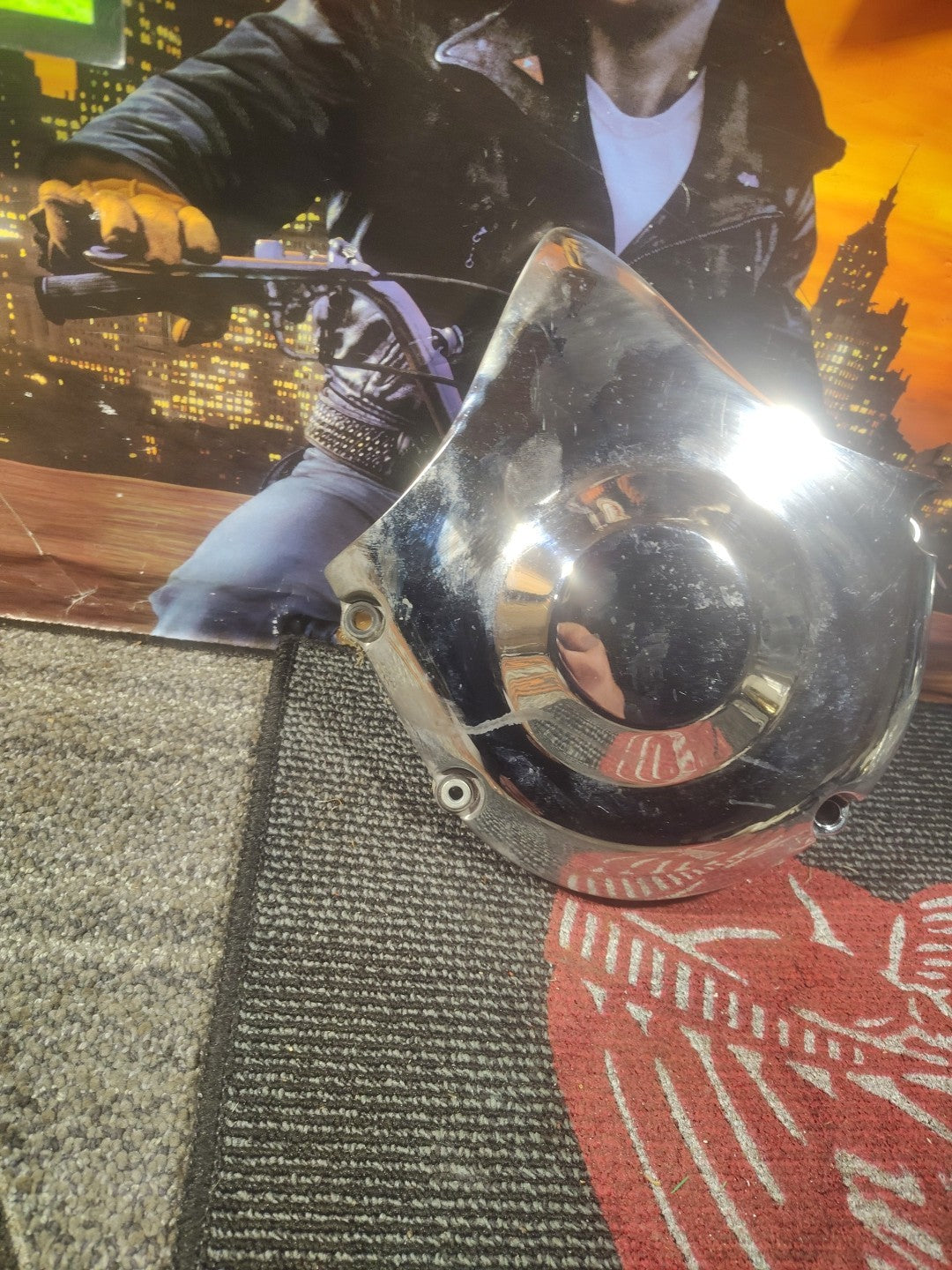 18 Indian Chieftain Limited front pulley sprocket chrome cover