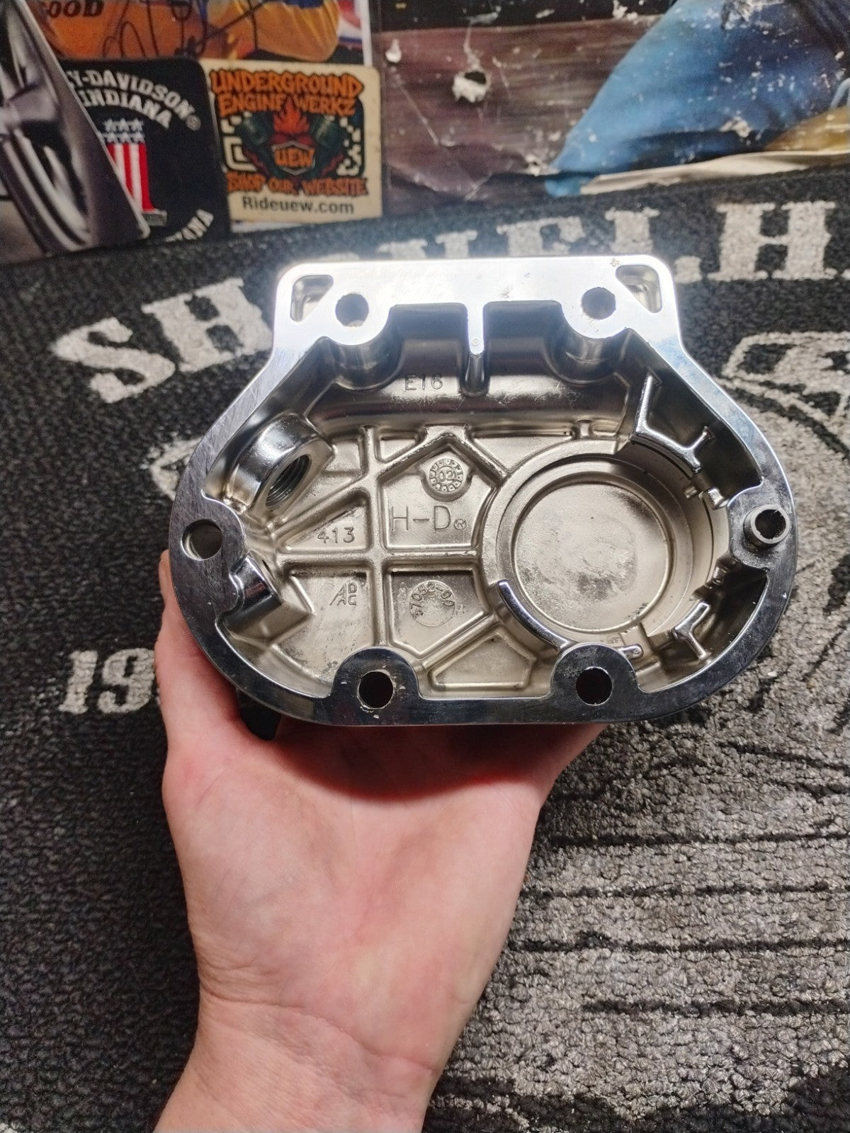 Harley-Davidson Chrome Transmission Side Cover Touring Dyna Softail