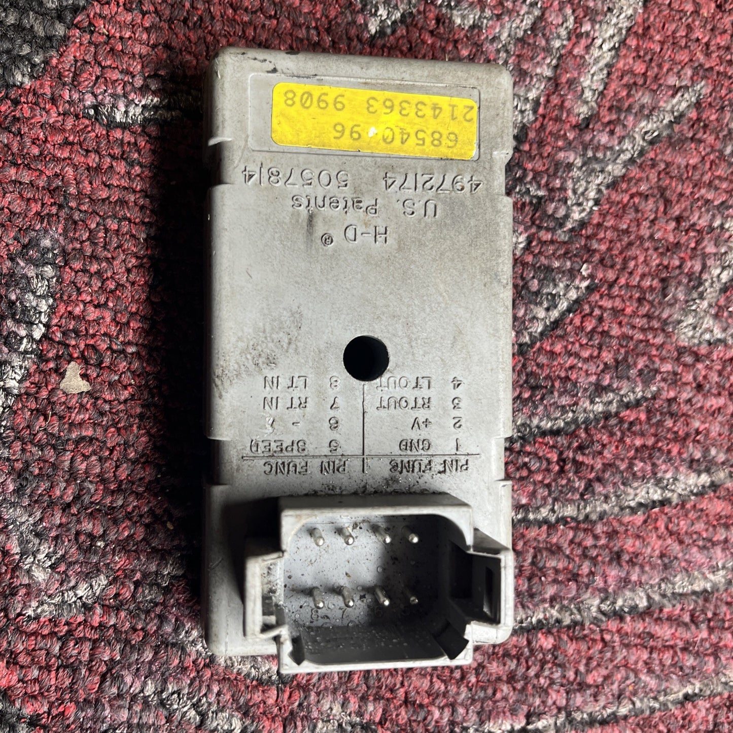 Harley-Davidson 2000 Softail Fat Boy Turn Signal Control Module 68540-96 
