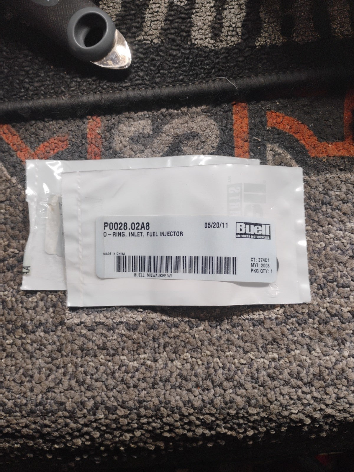 Buell OEM P0028.0288 Fuel Injector O-Ring Seal