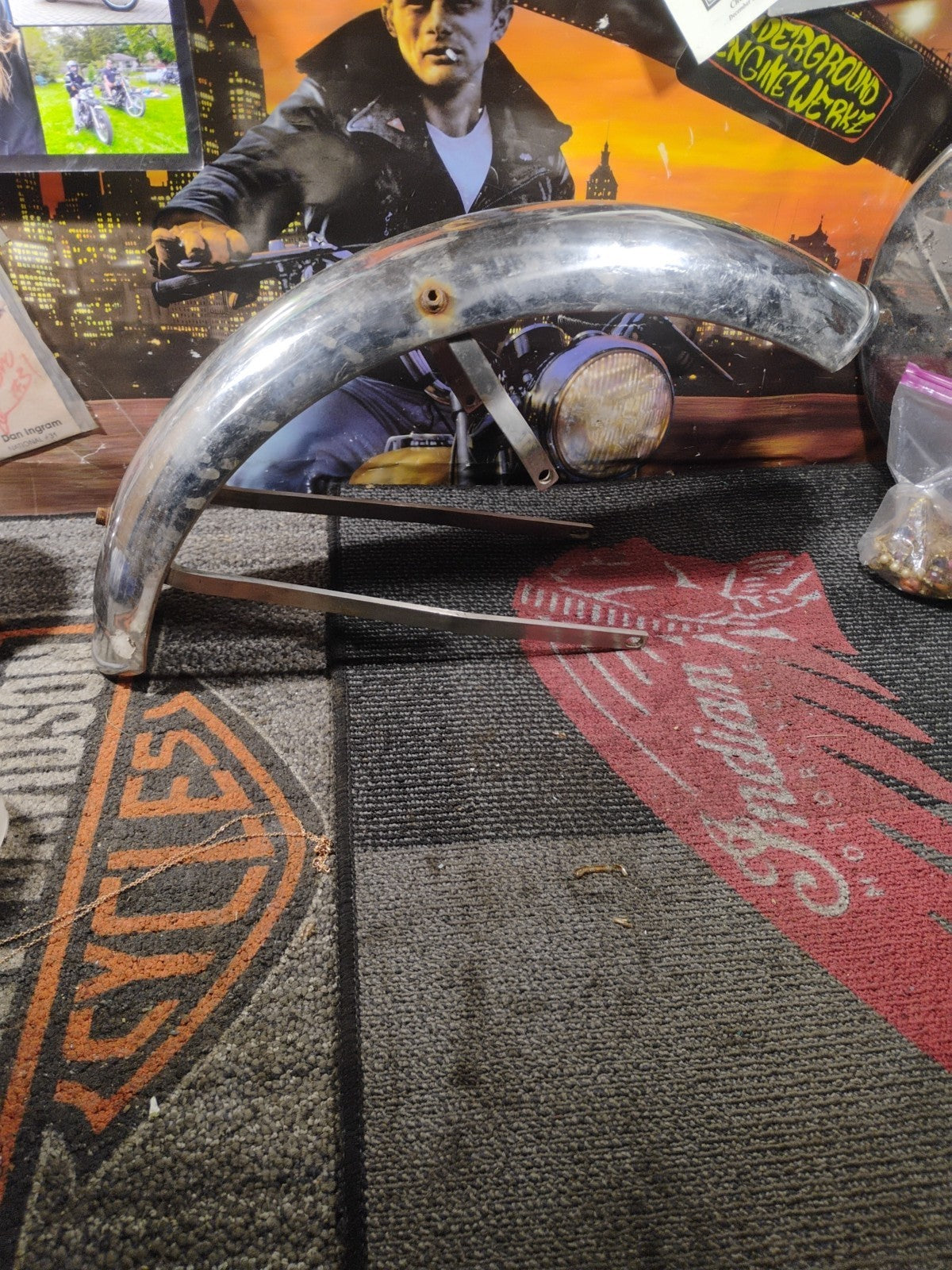 Vintage Chrome Motorcycle Fender?