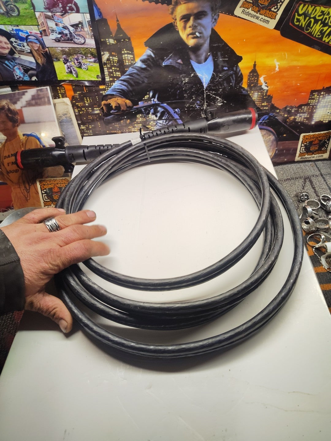 25-22776 PHILLIPS  DUAL POLE STRAIGHT CABLE 15' WEATHER TITE M2 LIFTGATE