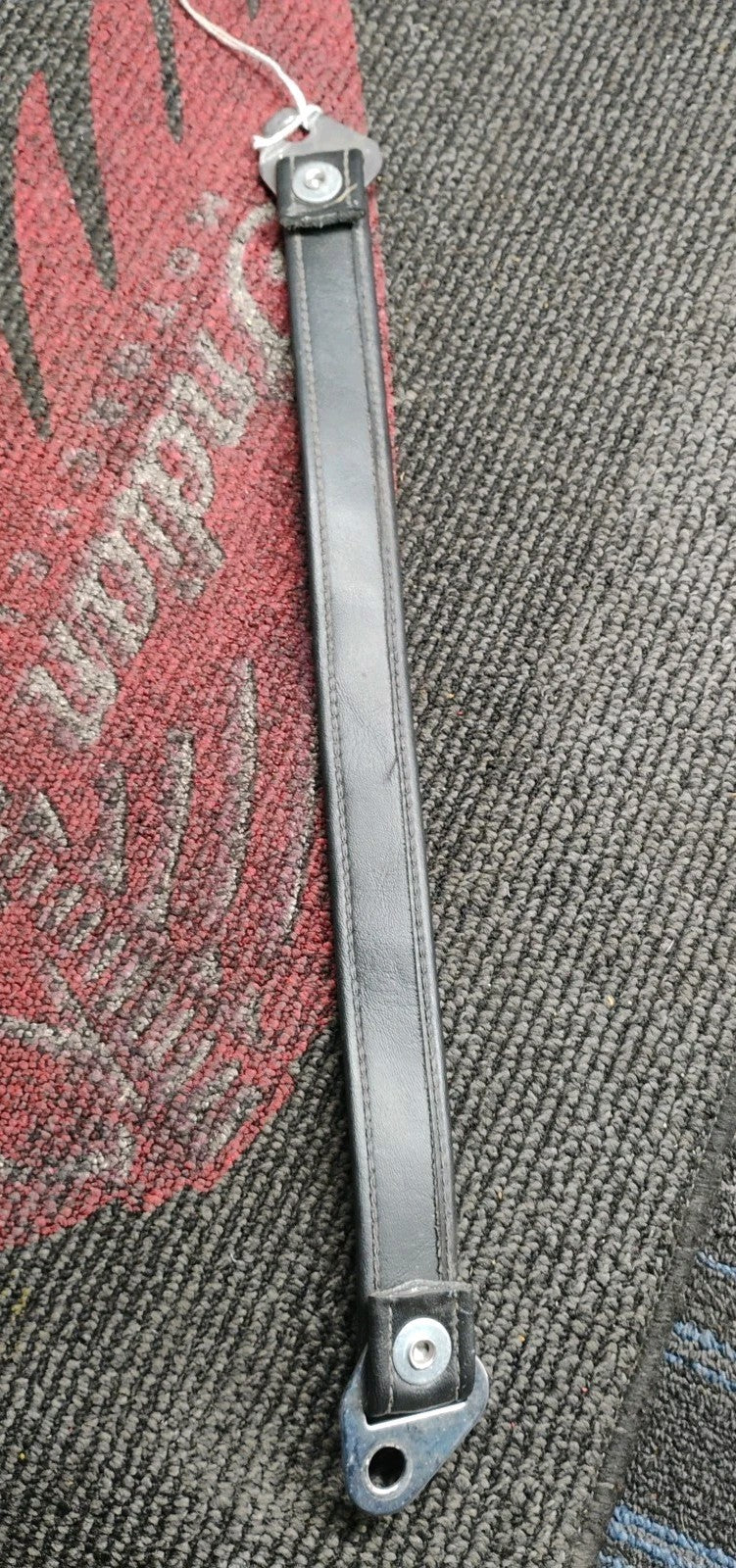 Harley Davidson Seat Strap 17.5" End To End 16.5" Hole On Center Black Vinyl HD9