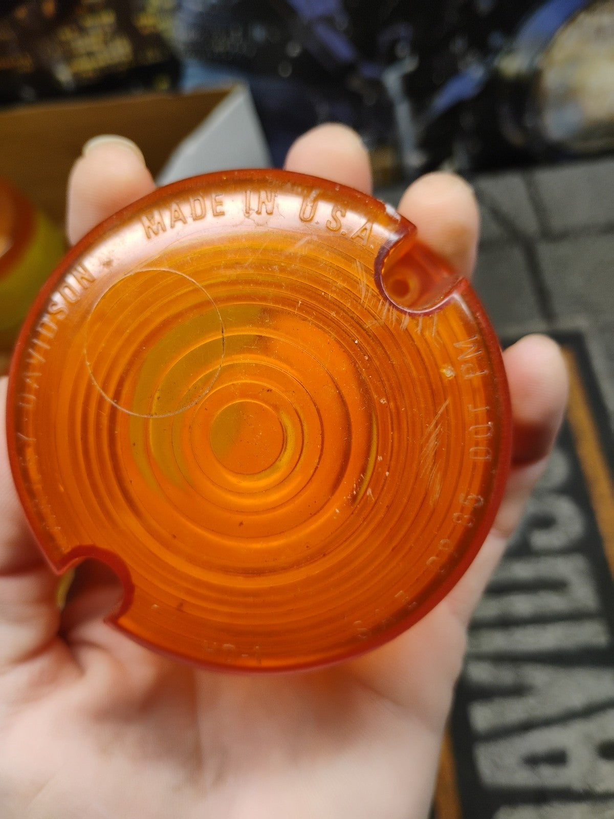 Harley Davidson OEM Num. DP 85 turn signal lens amber Dot PM multiple available 