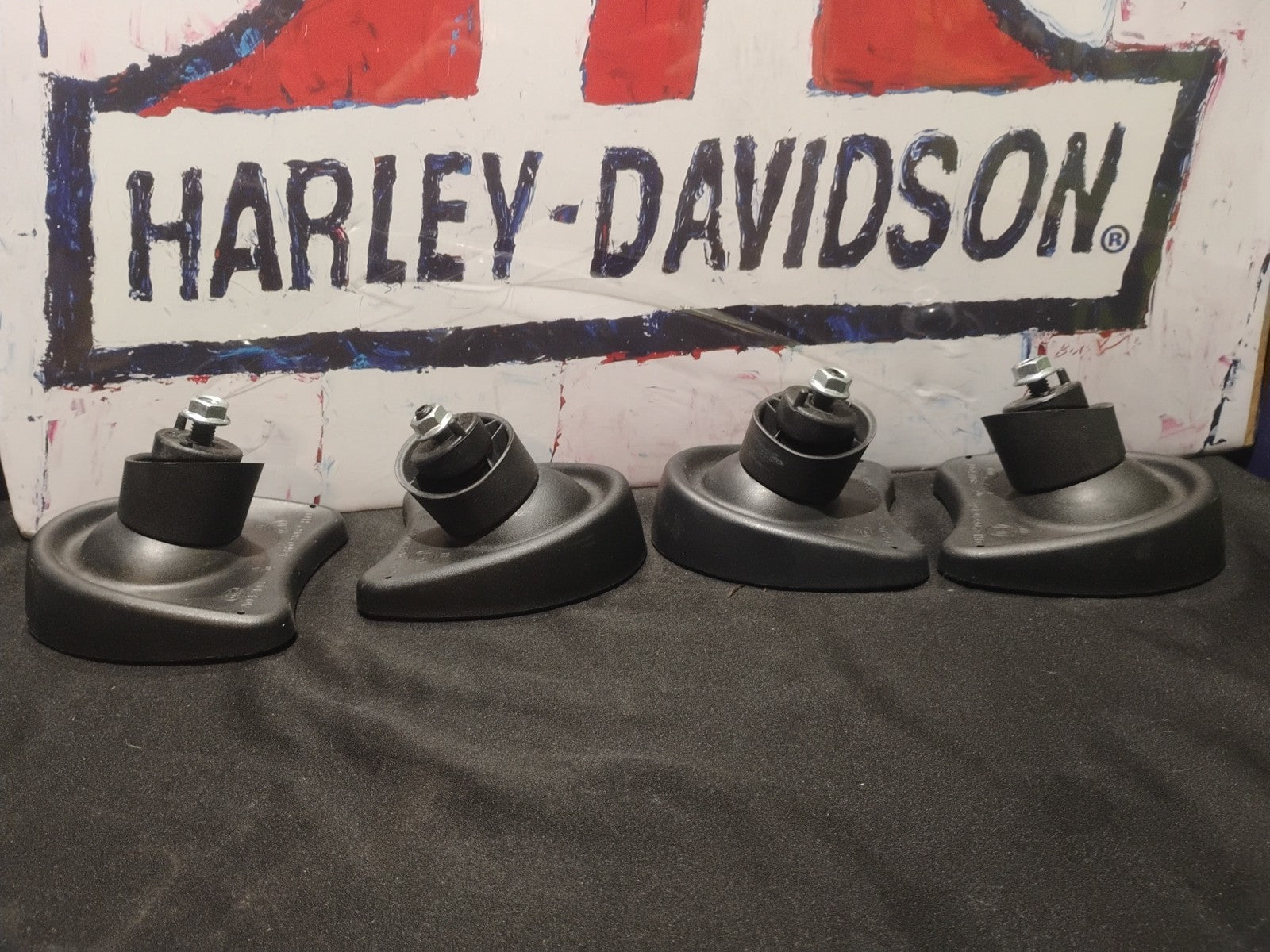 2014-2023 Harley Touring Batwing Fairing Side Mirrors Pair OEM A047108 46R-02806