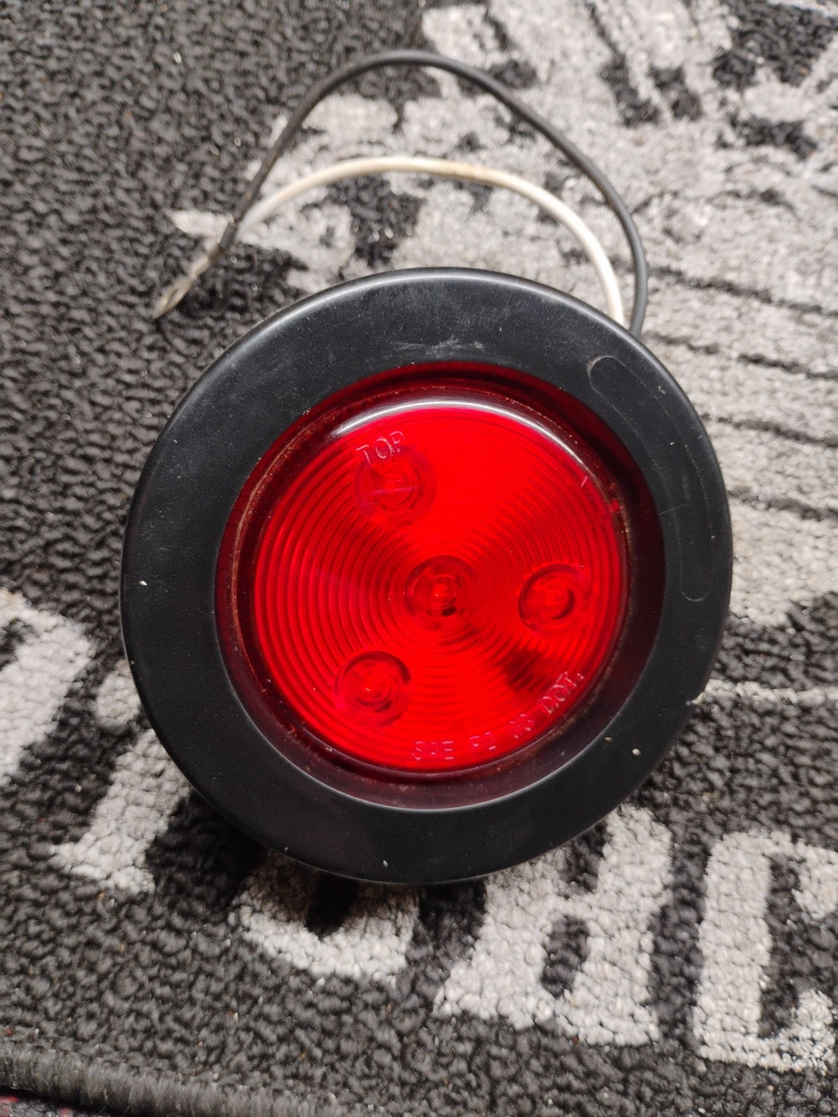 Fortpro 2-1/2" Red Round Clearance/Marker Led Light with 4 LEDs and Red Lens | F