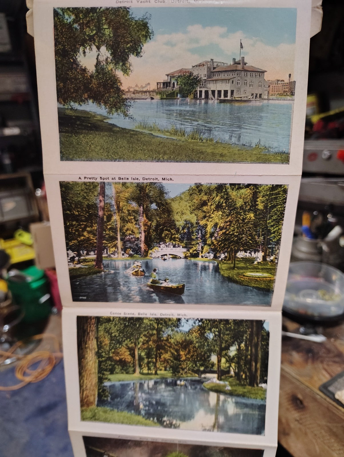 1920 Souvenir Folder Of Belle Island Detroit Michigan