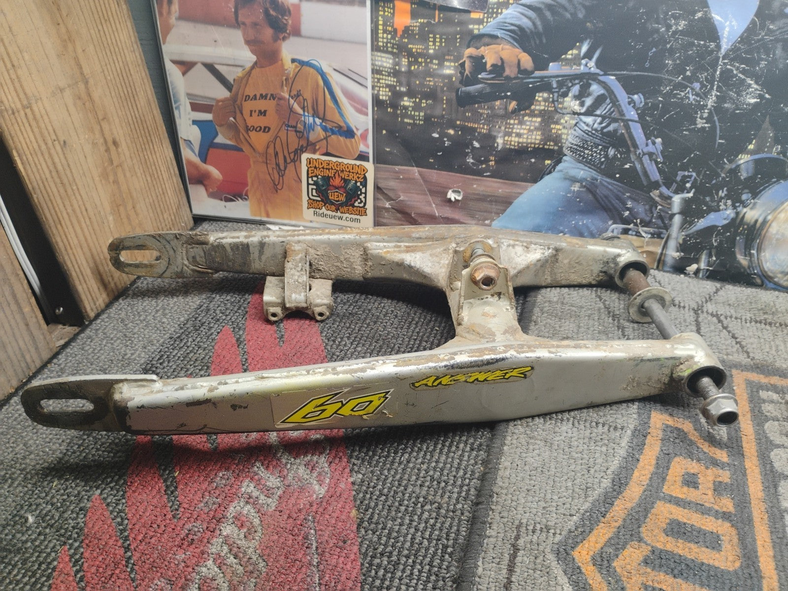 98 Kawasaki KX60 KX 60 OEM Rear Swingarm Swing Arm Suspension