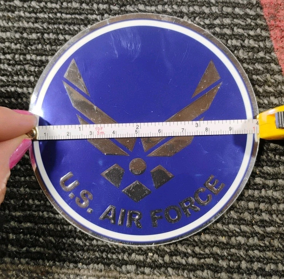 U.S. Air Force Metallic Sticker Decal Vinyl USAF US USA NEW 4"