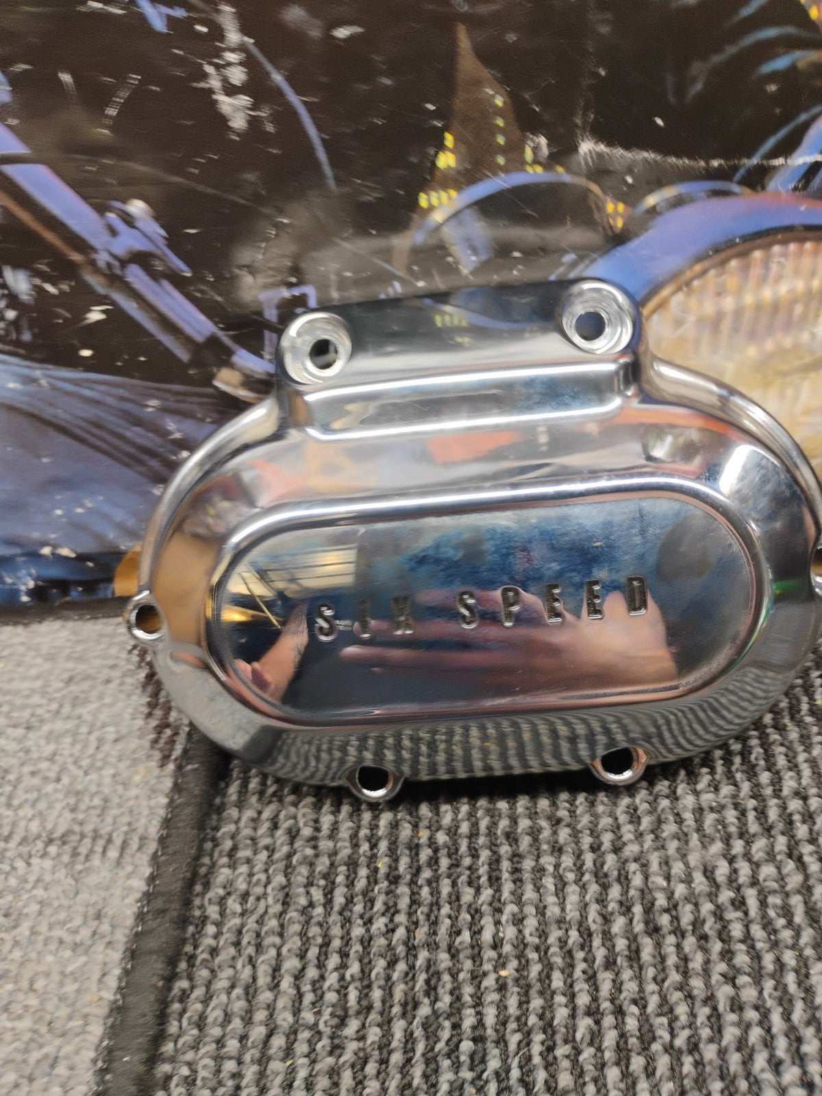 ✅06-17 Harley FXDL Dyna Low Rider Clutch Side Chrome Transmission Cover 37126-06