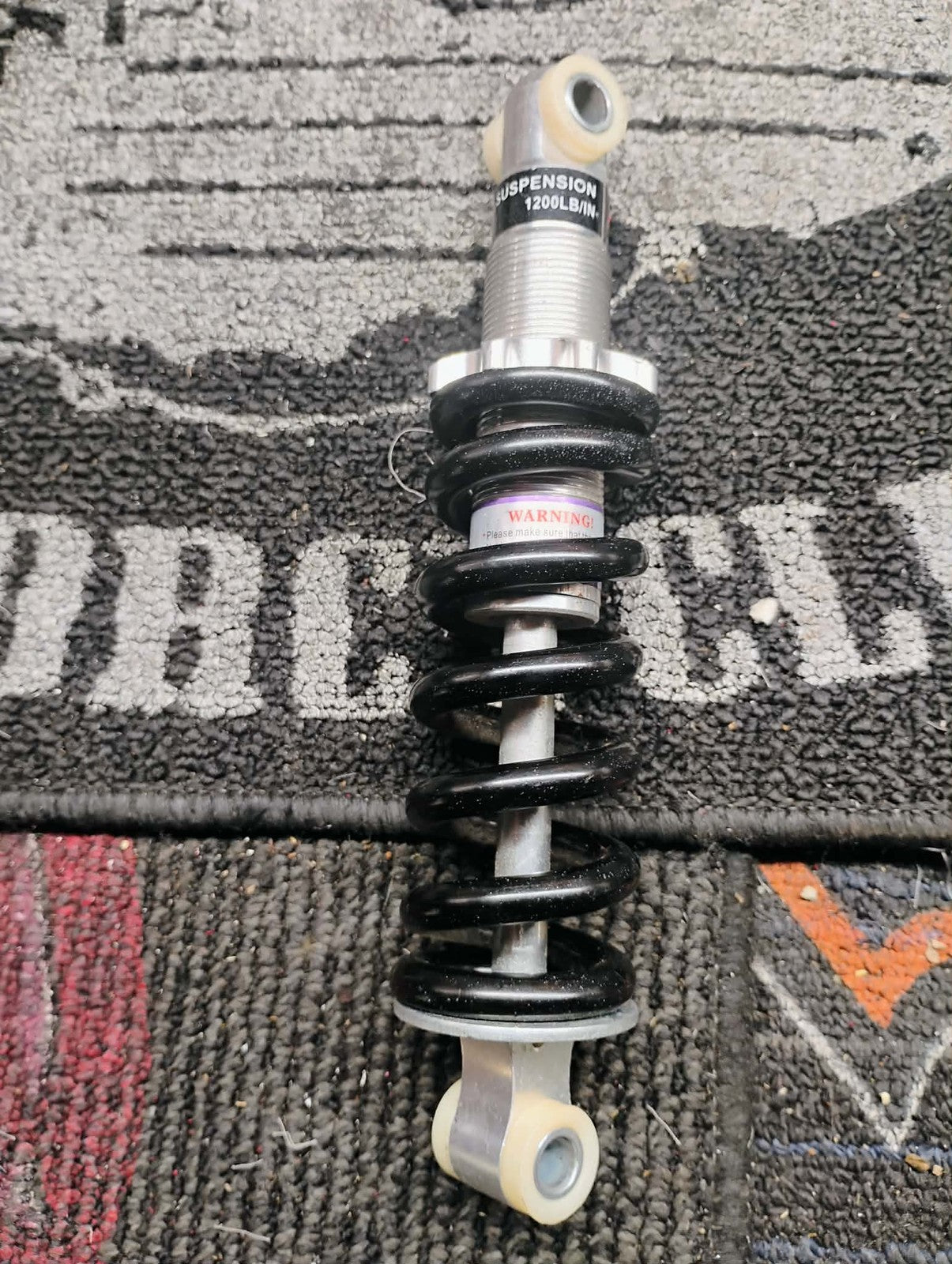 Sheng Shun Motorcycle Suspension Shock Absorber Spring 1200LB IN Black Silver