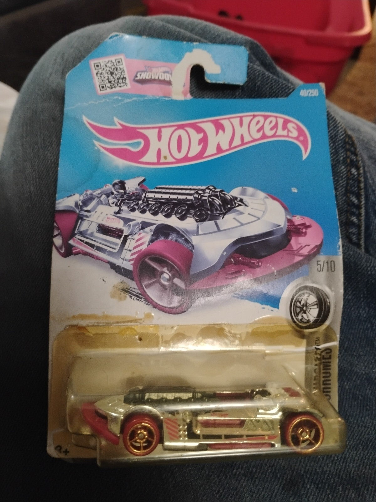 2016 Hot Wheels #40 Super Chromes 5/10 X-STEAM Chrome Variant w/Red Wheels OH5Sp