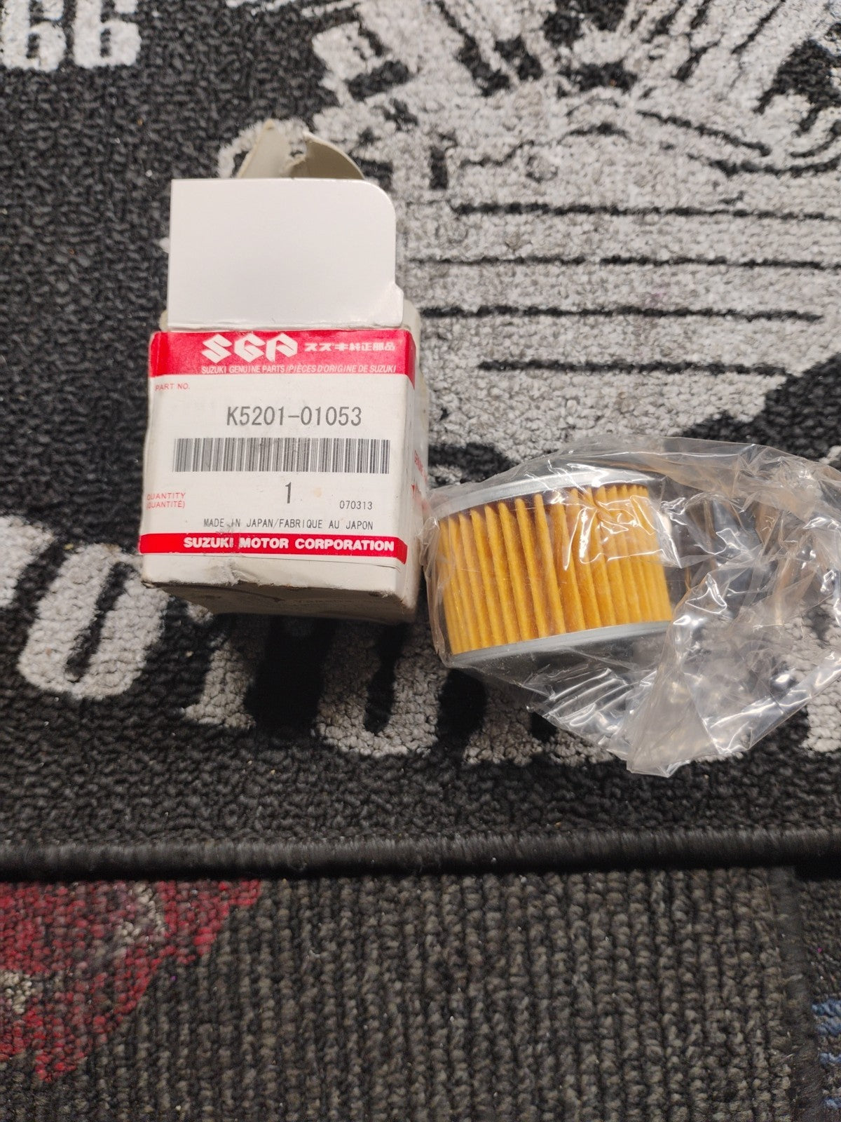 K5201-01053-000 Suzuki Element-oil filter K520101053000, New Genuine OEM Part