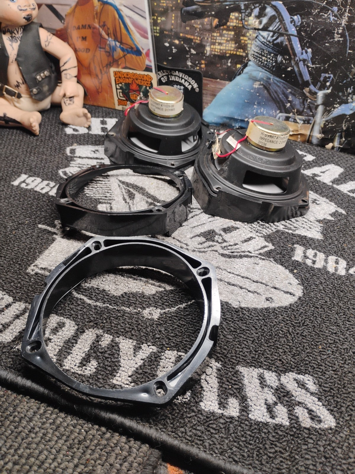 Pair Of 2007-2011 Harley Davidson FLHX Street Glide Front Audio Speakers77010-06