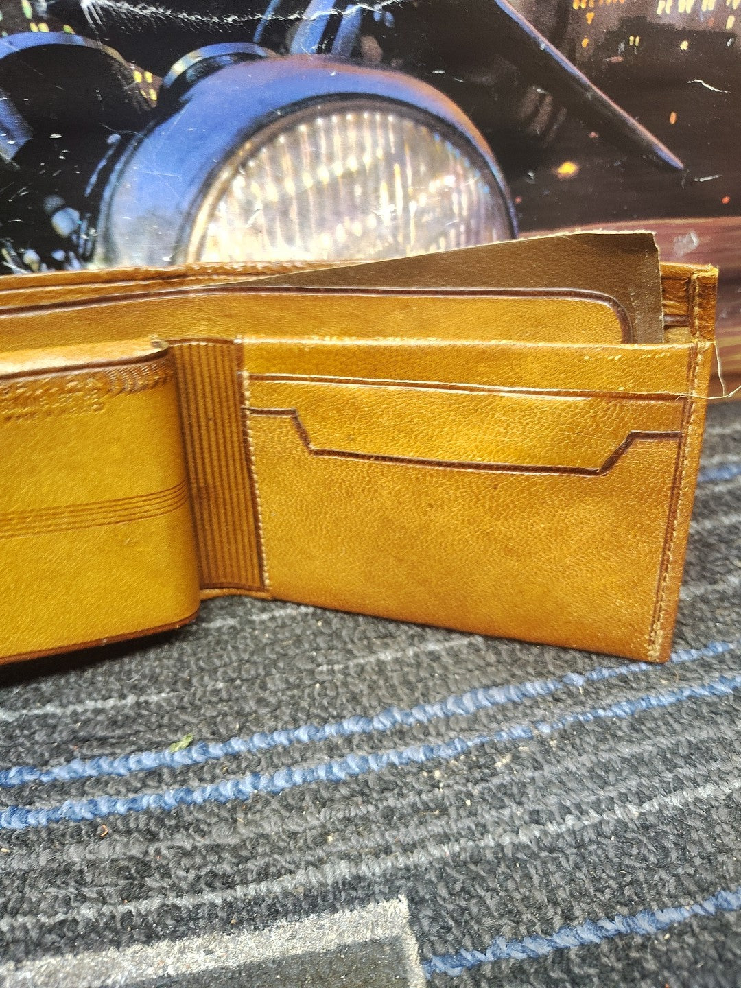 Handcrafted Maya Style leather Wallet
