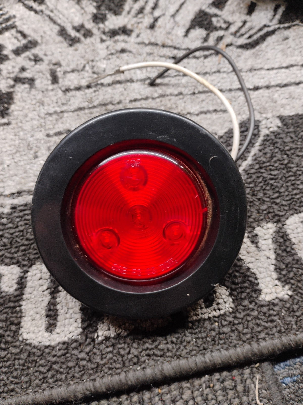 Fortpro 2-1/2" Red Round Clearance/Marker Led Light with 4 LEDs and Red Lens | F
