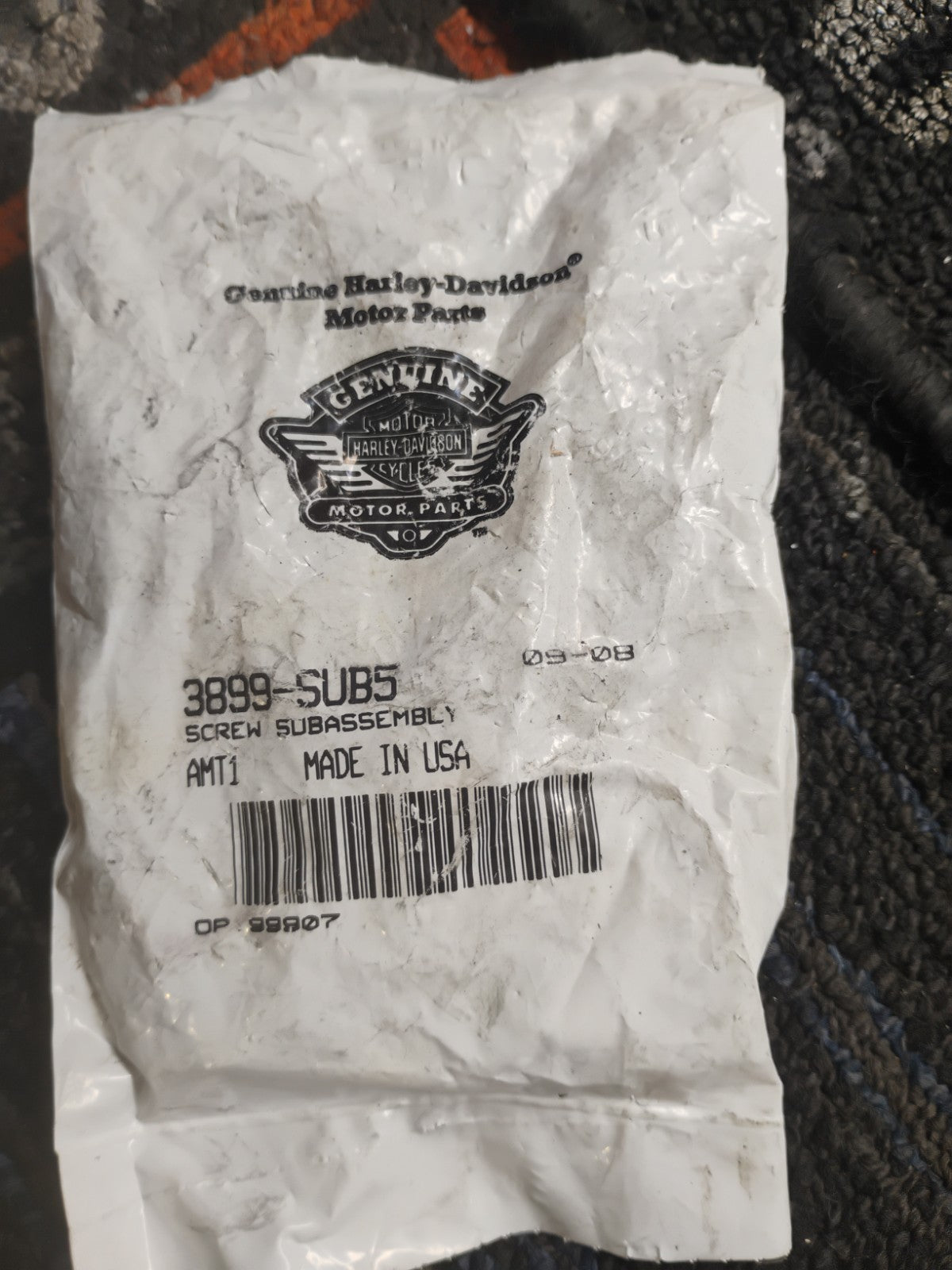 NOS OEM Harley-Davidson Screw Assembly 3899-SUB5 Genuine Factory Hardware