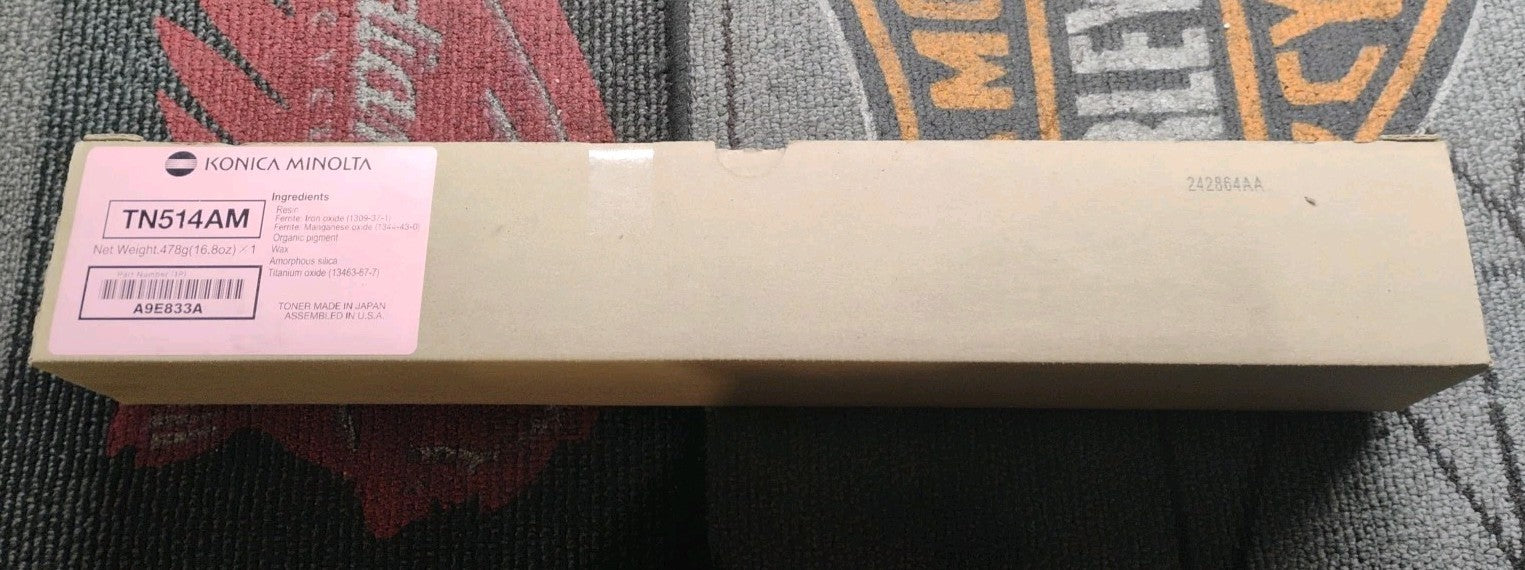 GENUINE KONICA MINOLTA TN514AM A9E833A MAGENTA TONER