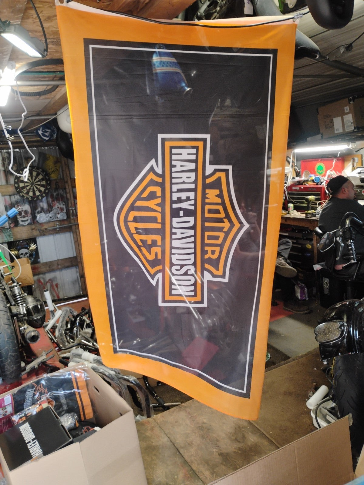 Harley Davidson Logo 3x5 ft Flag 