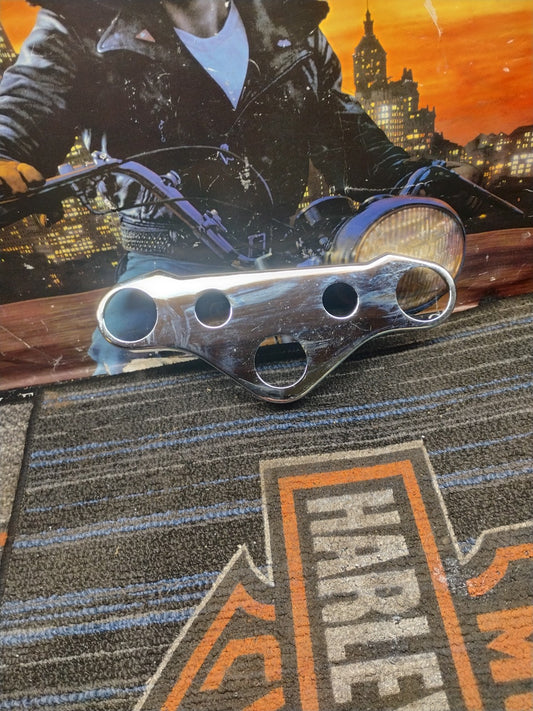 Harley Davidson Dyna Chrome Top Triple Tree Cover  fits Harley Davidson Dyna