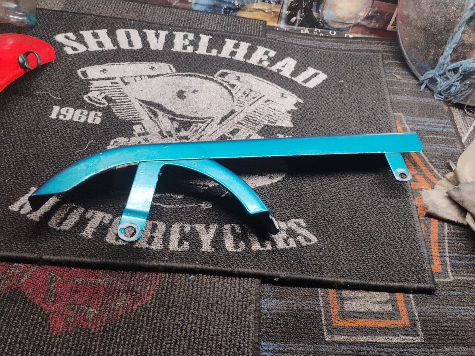 Harley Sportster Belt Guard 1991-1999 Upper Rear V-Twin 27-1667 Blue Custom