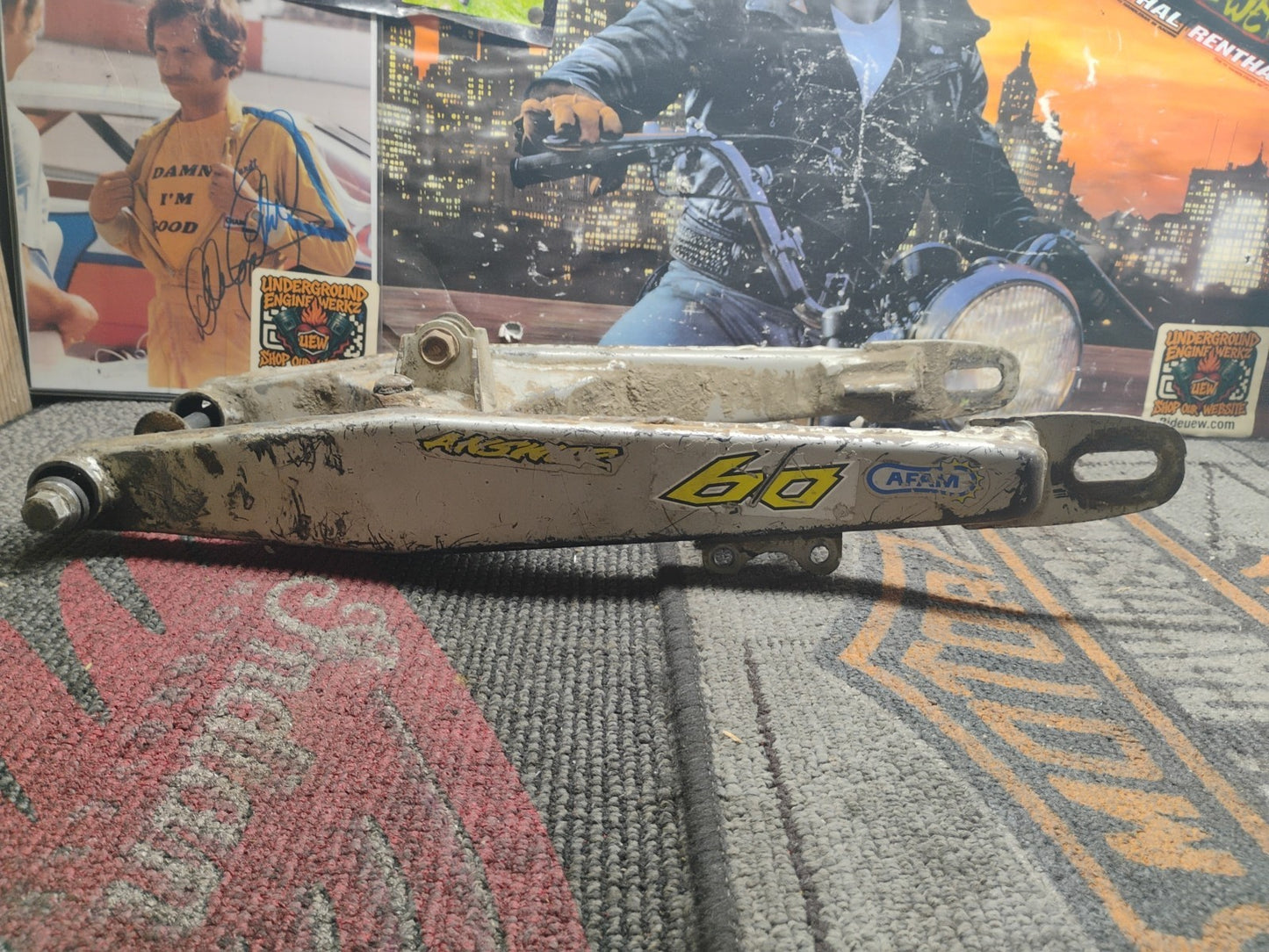 98 Kawasaki KX60 KX 60 OEM Rear Swingarm Swing Arm Suspension