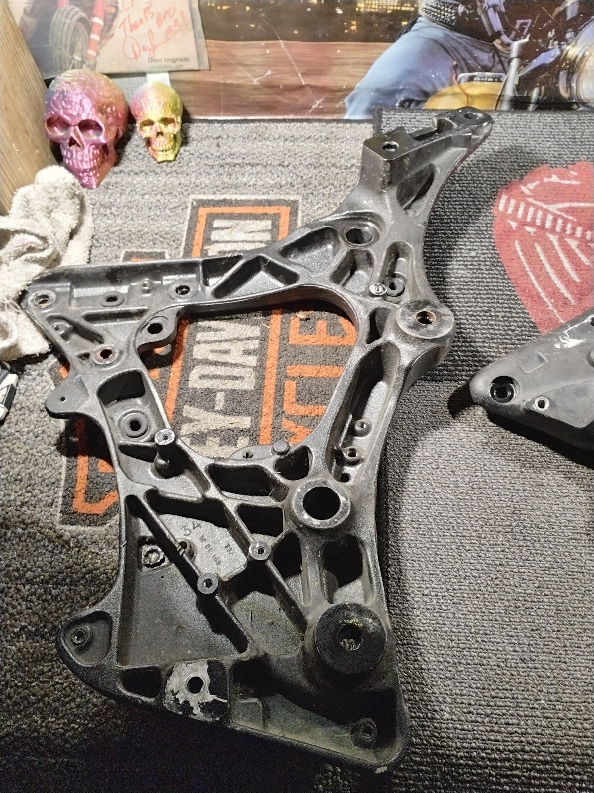 Indian Chief Chieftain & Roadmaster Left & Right Rear Subframe Support Brackets
