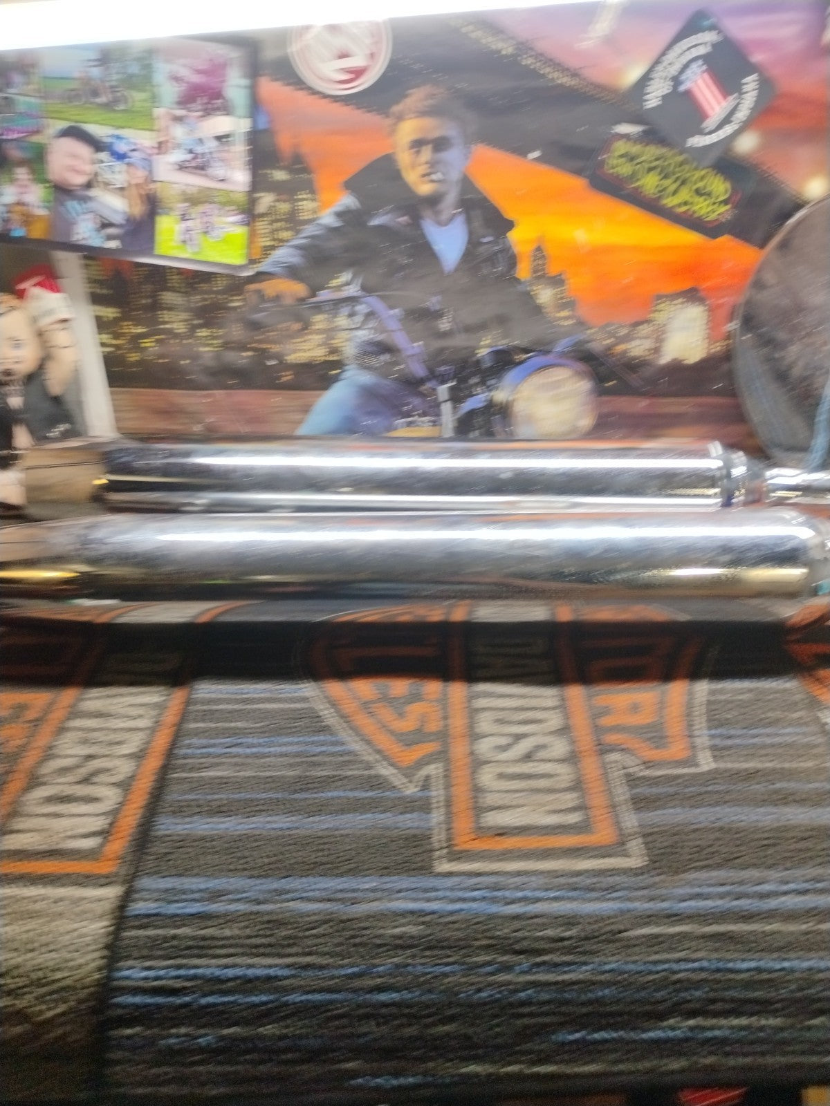 NEW TAKE OFF Road King HARLEY DAVIDSON Muffler Exhaust Pipe # 65546-98 65547-98
