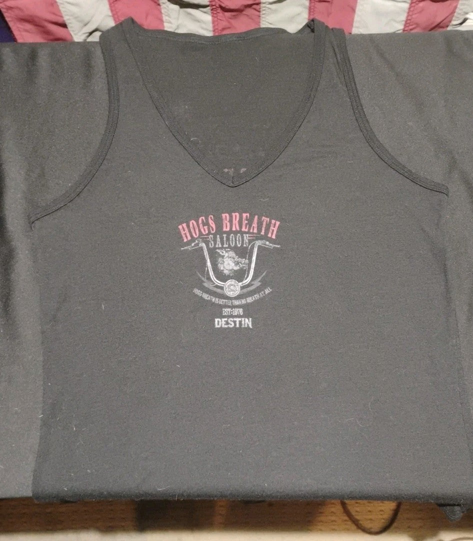 Hogs Breath Saloon Destin Women's Tank Top S/M Biker 