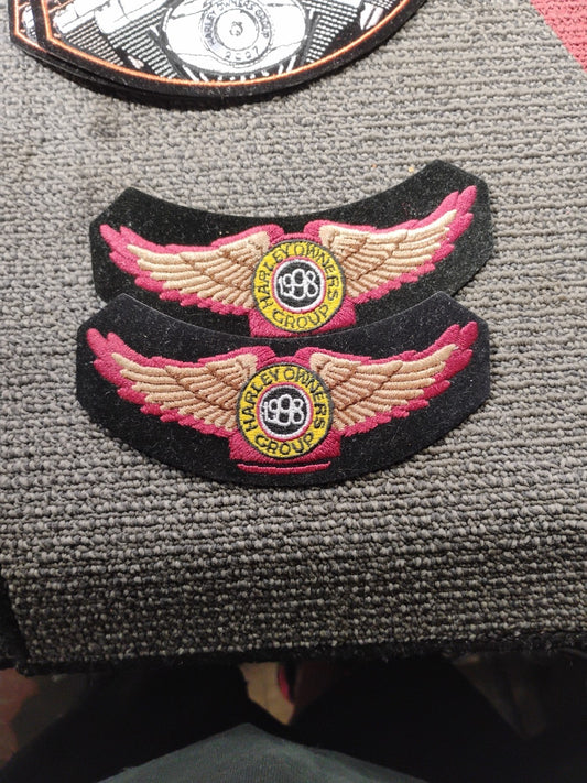 HOG 1998 Harley Owner's Group Member Harley Davidson Biker Rocker Patch Badge