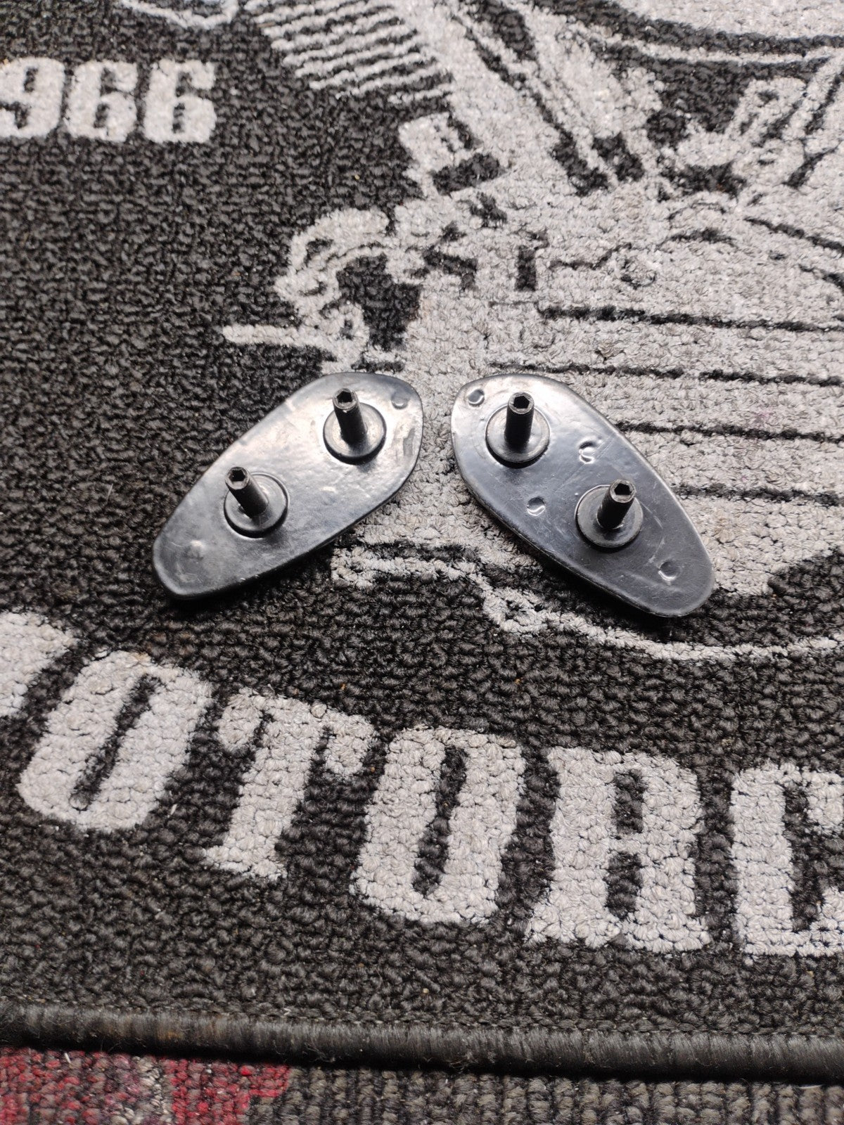 Yamaha YZF R1 Motorcycle Mirror Block Off Plates Logo Engraved Black 2000-2008