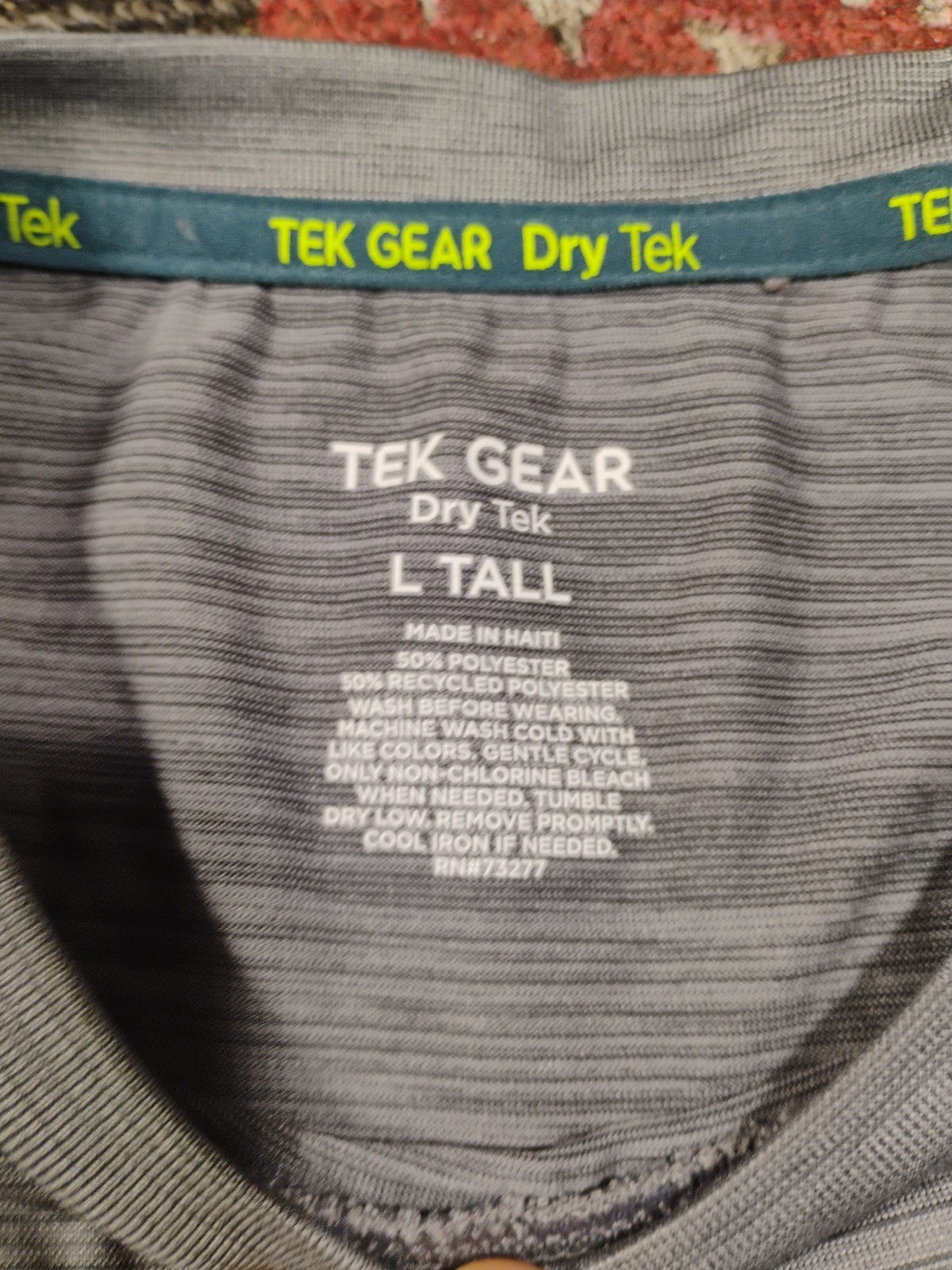 Nwot! Tek Gear Dry Tek Grey Short sleeve T-Shirt Men’s XL #H37-8