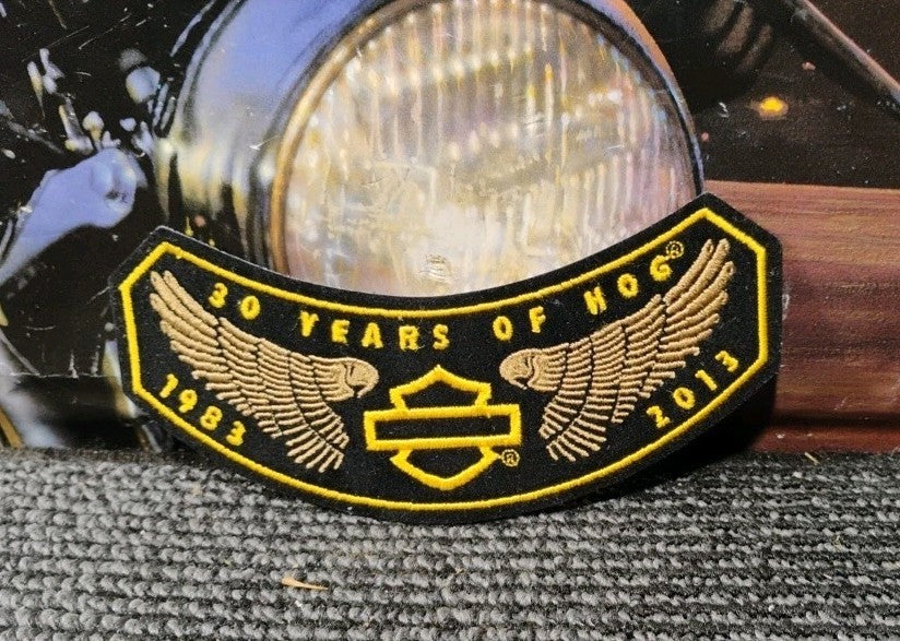 HARLEY DAVIDSON OWNERS GROUP 30 YEARS HOG 1983-2013 VEST JACKET PATCH  